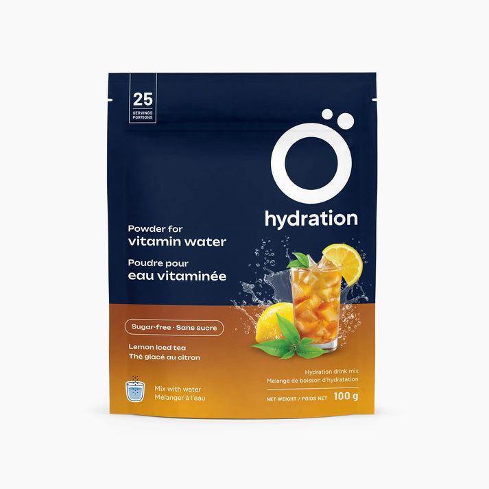 Booster d'hydratation pour l'immunité avec des vitamines et des antioxydants - Thé glacé au citron