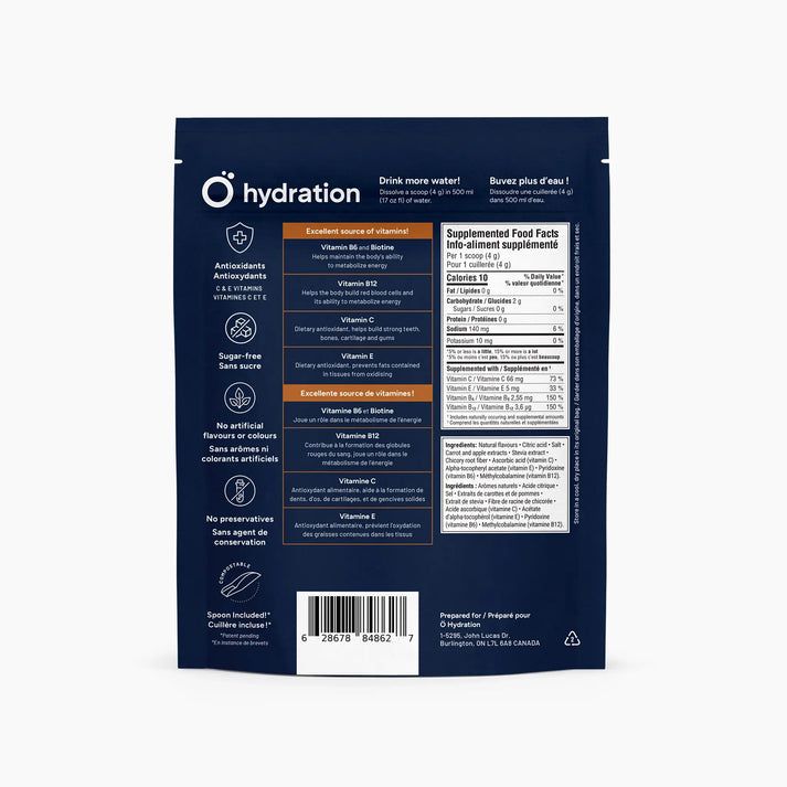 Booster d'hydratation pour l'immunité avec des vitamines et des antioxydants - Thé glacé au citron