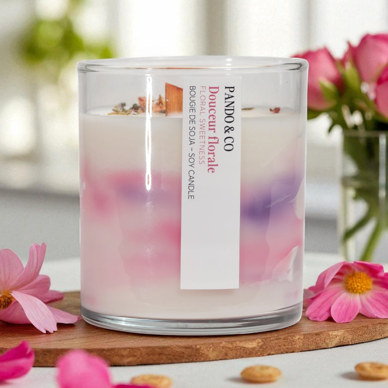Bougie de soja - Douceur florale