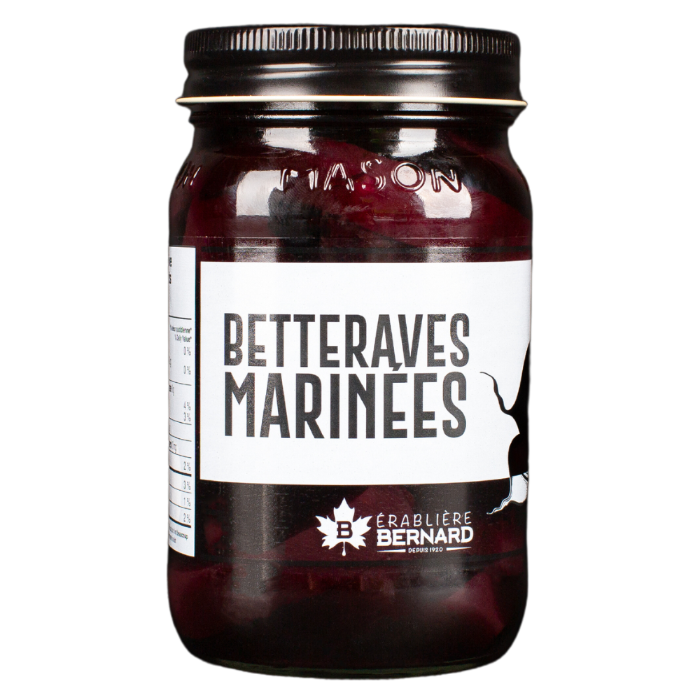 Betteraves marinées face