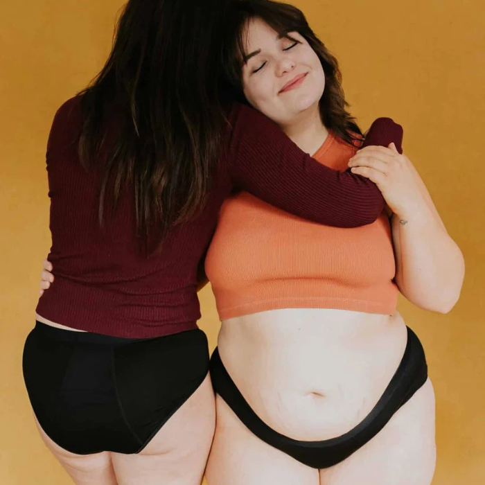 Culotte menstruelle - Bikini Bambou Noir