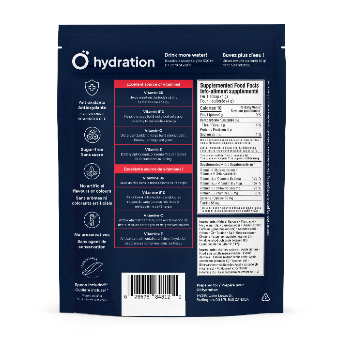 Mélange caféiné favorisant l'hydratation - Fraise & Clémentine