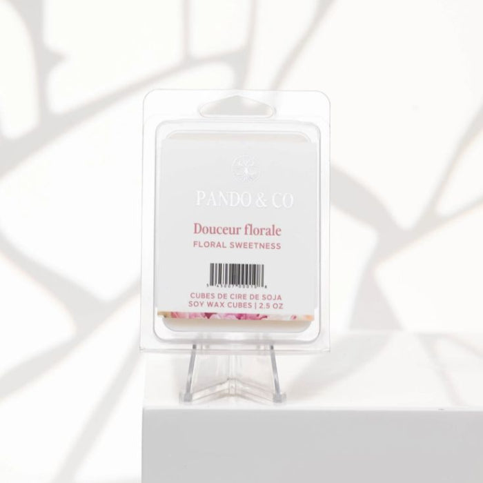 Cubes de cire de soya douceur florale pando et co - 1