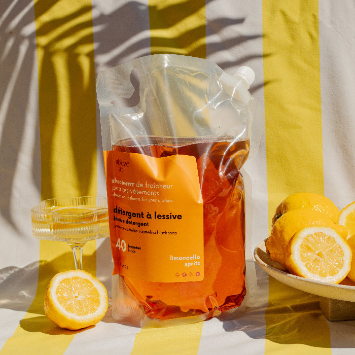 Détergent à lessive à base de savon noir caméline limoncello