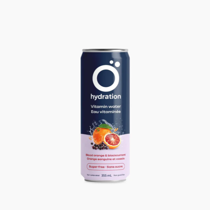 Eau vitaminée avec électrolytes & antioxydants - Orange sanguine & Cassis