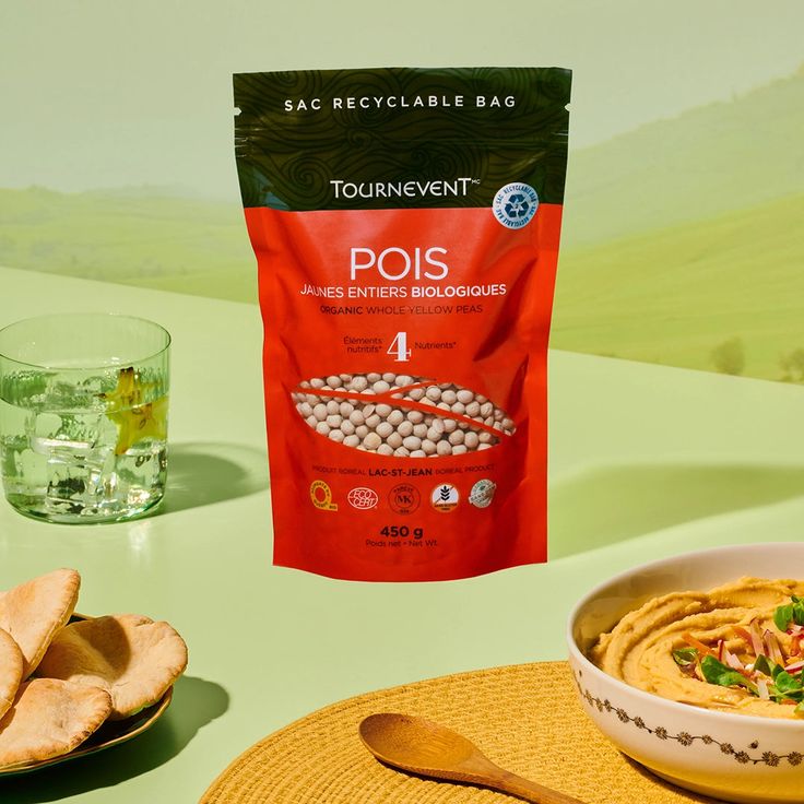 Pois jaunes entiers biologiques TournevenT face