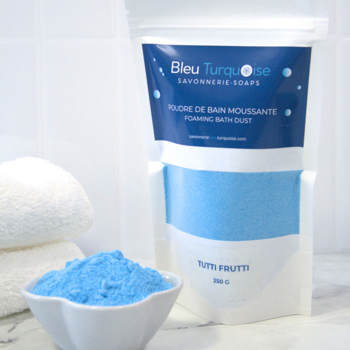 Poudre de bain moussante