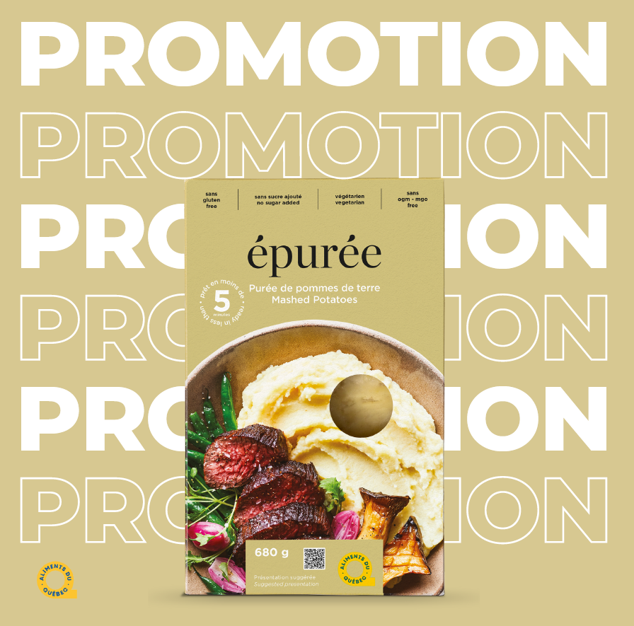 Purées de pommes de terre variées - livraison gratuite!