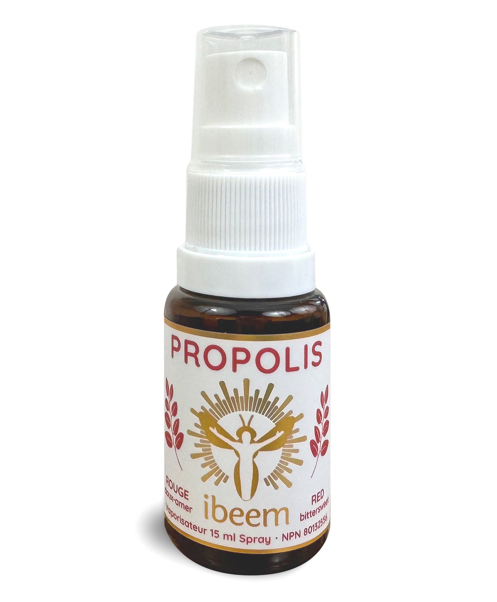 Vaporisateur de propolis brune de peuplier & miel pour la gorge