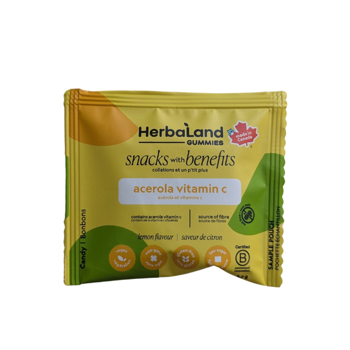 * One sample per order * Low Sugar Vegan Gummies