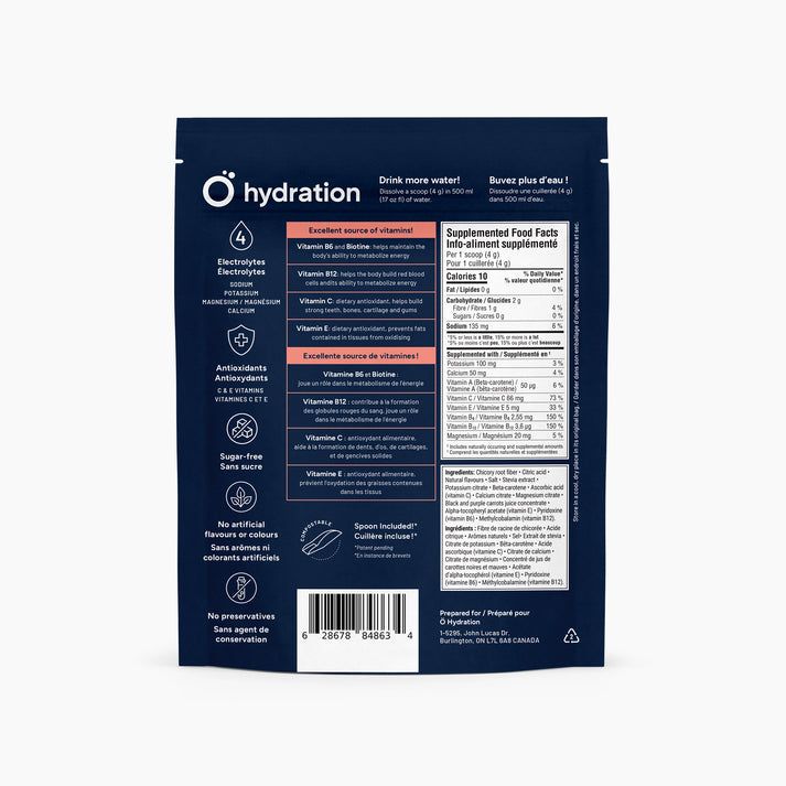 Booster d'hydratation pour une superhydratation avec électrolytes - Orange & pamplemousse