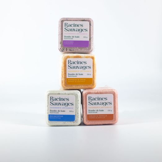 Scented Bath Bombs with Essential Oils - Lavender