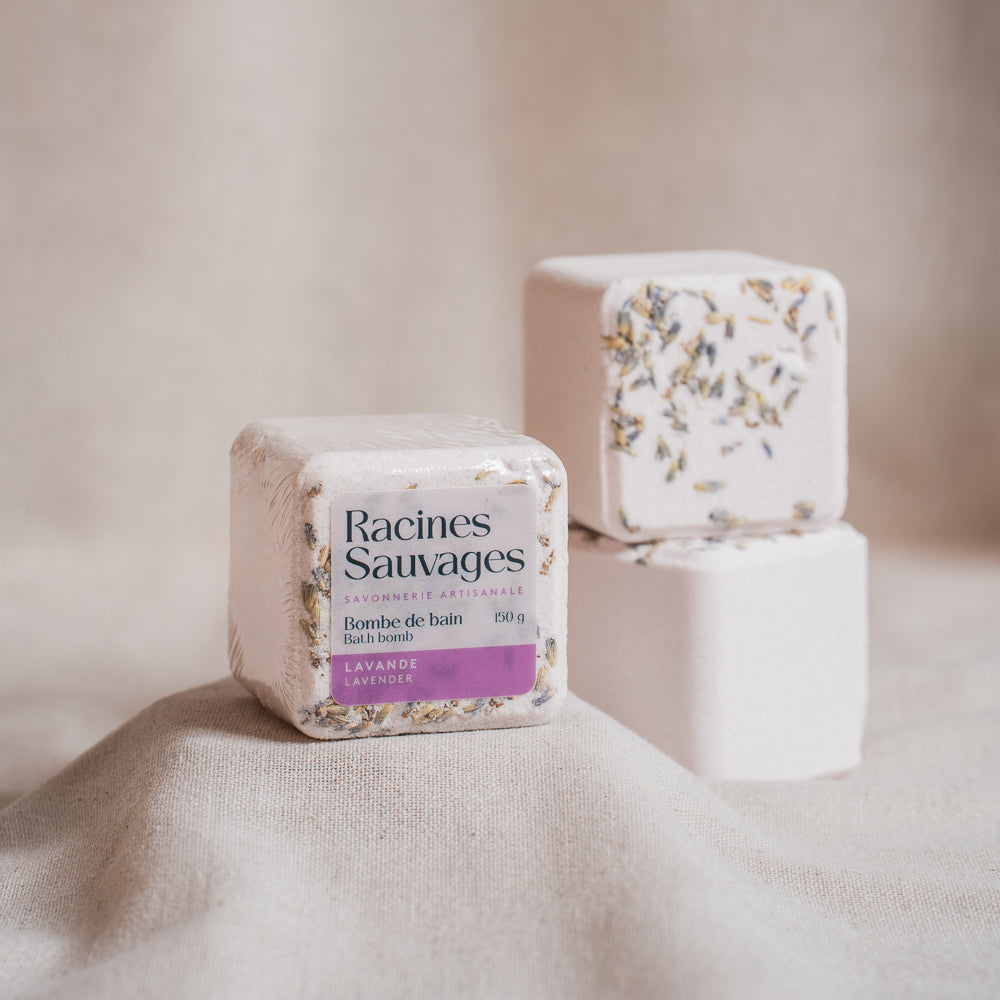 Scented Bath Bombs with Essential Oils - Lavender