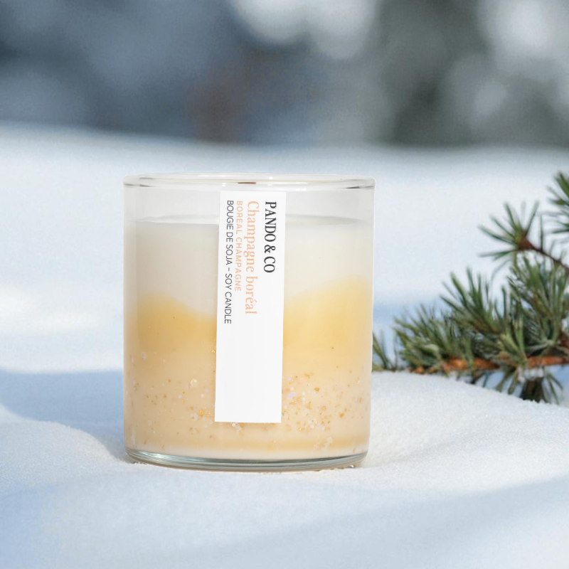 Bougie de soja - Champagne boréal