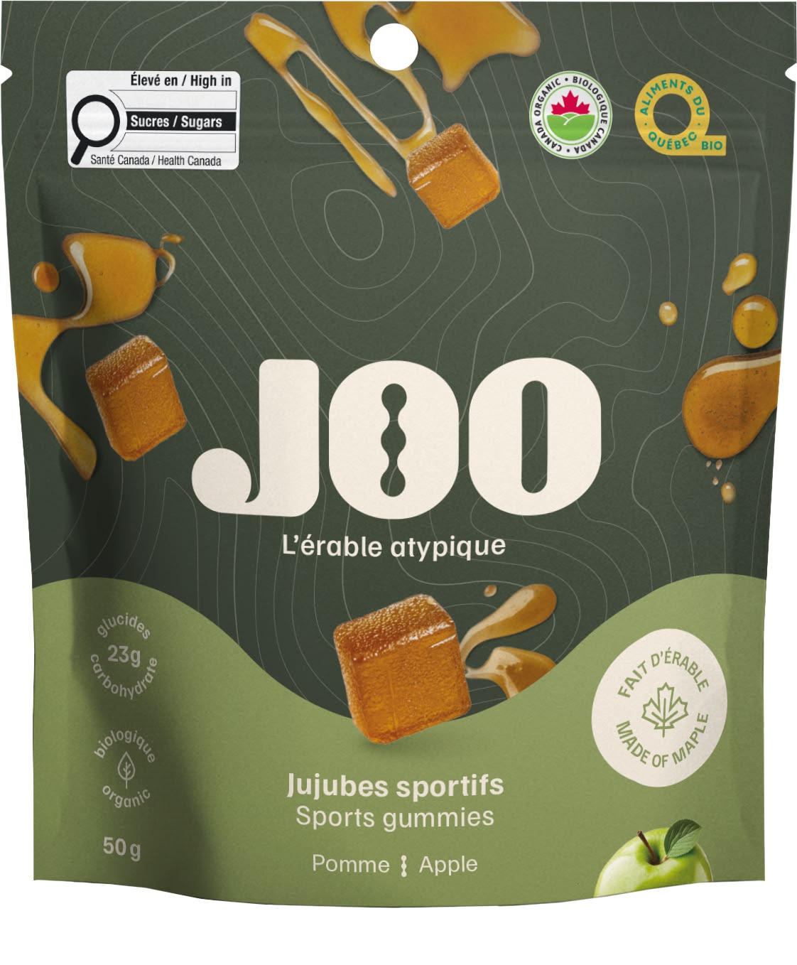 Jujubes au sirop d'érable bio et véganes - Pommes