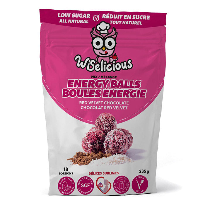 Mélange de Boules Énergie Red Velvet Chocolat WiseLicious