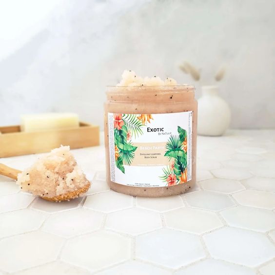 Exotic moisturizing body scrub