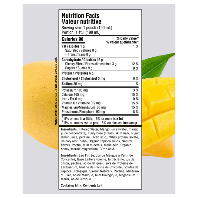 Functional fruit shake for kids - Mango