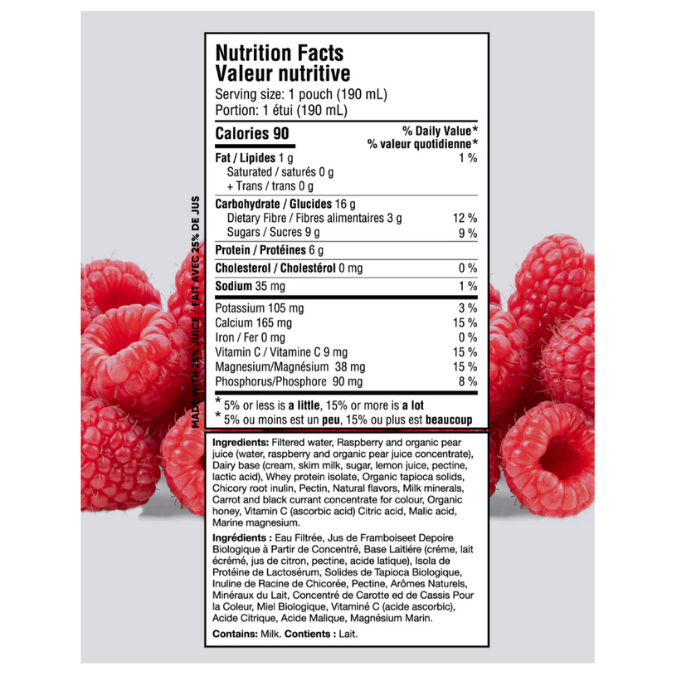 Functional fruit shake for kids - Raspberry