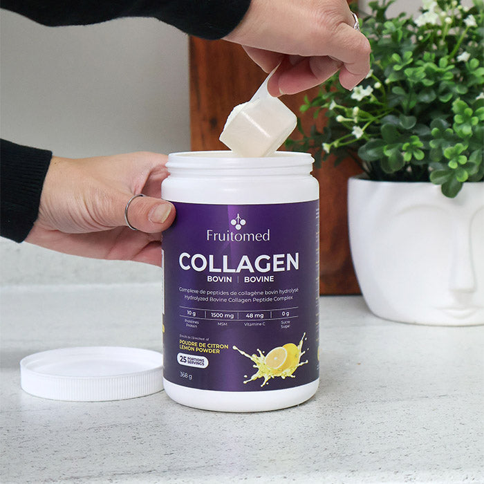 Collagène hydrolisé bovin enrichi de MSM et vitamine C - Peau, articulations & Vitalité