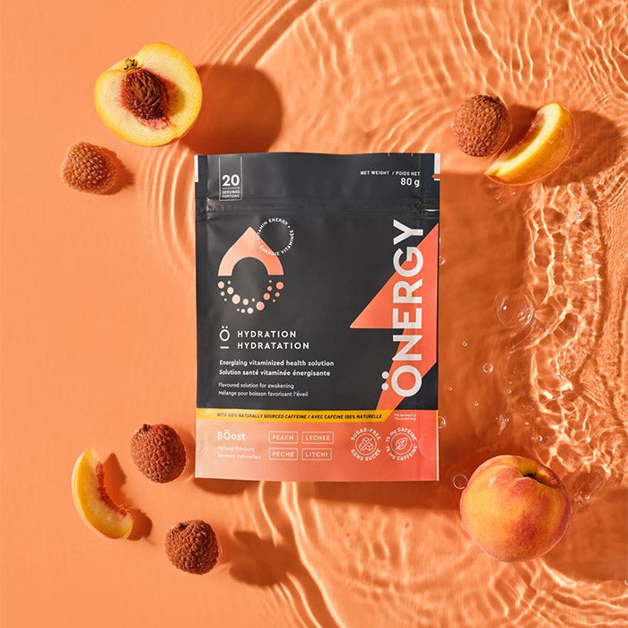 Mélange caféiné favorisant l'hydratation - Pêche litchi