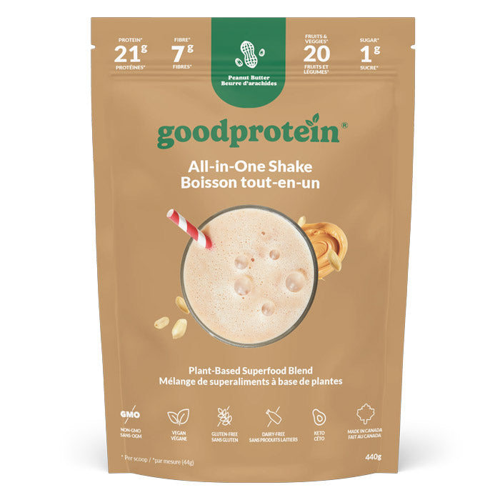 Poudre protéinée tout-en-un végane - Beurre d'arachides