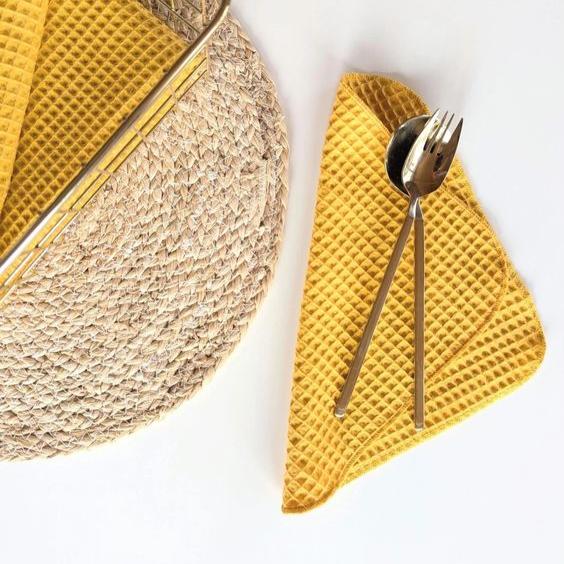 Washable and reusable cotton towels - Set of 6