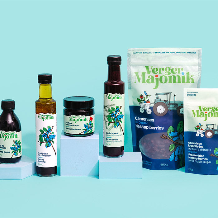 Camerises lyophilisées au sucre d’érable