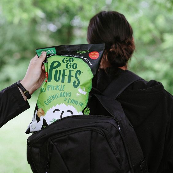 Puffs au quinoa sans gluten & véganes - Cornichons à l'aneth