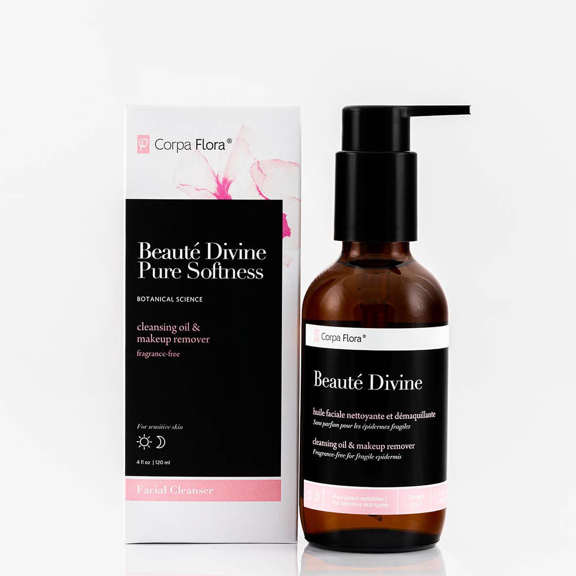 Cleansing and make-up remover facial oil - Beauté Divine (dry & sensitive skin)