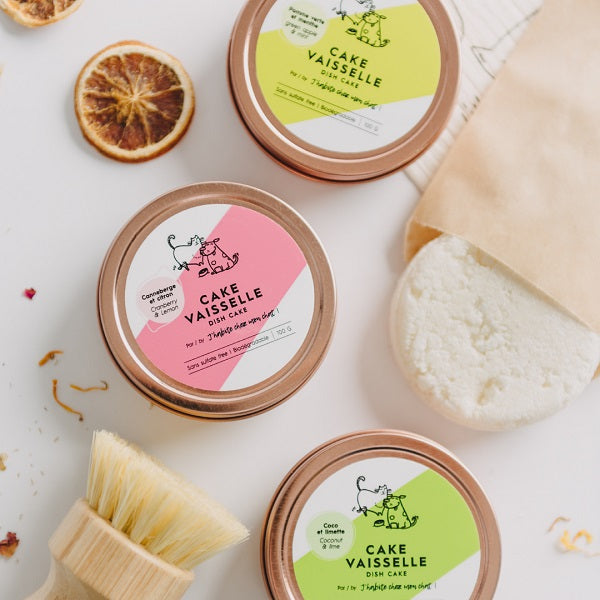 Solid dish detergent