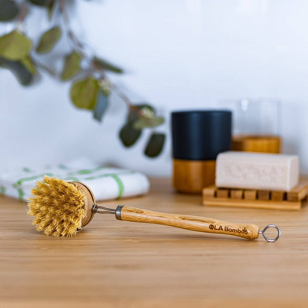 Bamboo dish brush