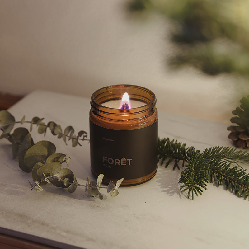 Soy & Coconut Wax Candle - Woods (fir & eucalyptus)