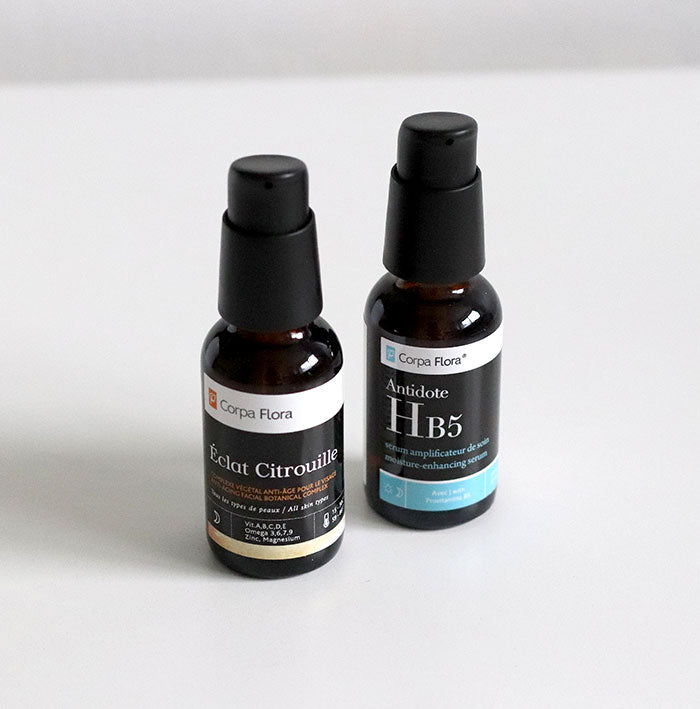 Duo Antidote HB5 & Éclat de Citrouille - Soin de nuit pour les peaux abîmées