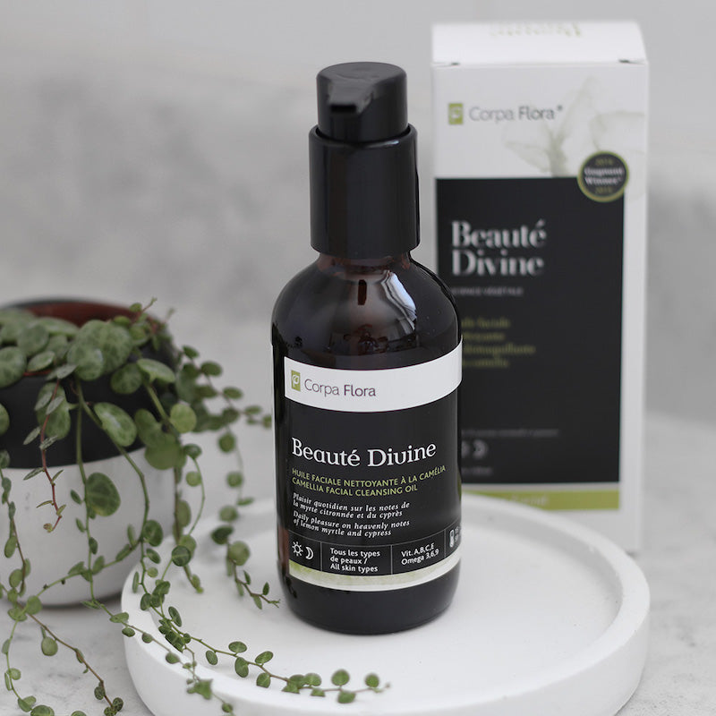 Beauté Divine - Huile faciale nettoyante et démaquillante pour les peaux normales à grasses