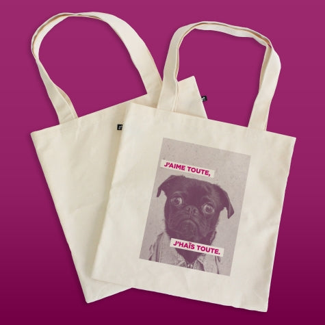 Sac réutilisable - J'aime toute, j'hais toute