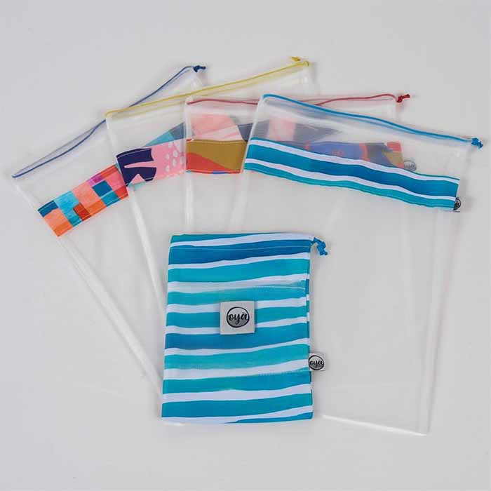 Set of fruit & vegetable bags - White net