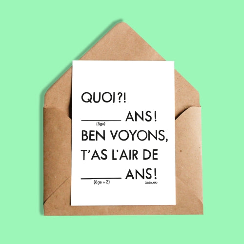 Carte - Quoi? Ben voyons