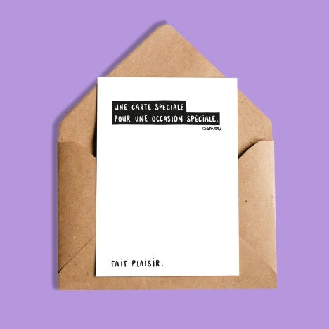 Card - A special card for a special occasion