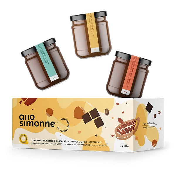 Coffret cadeau - 3 tartinades (3x100g)