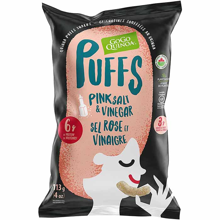 Puffs au quinoa sans gluten & véganes - Sel rose & Vinaigre