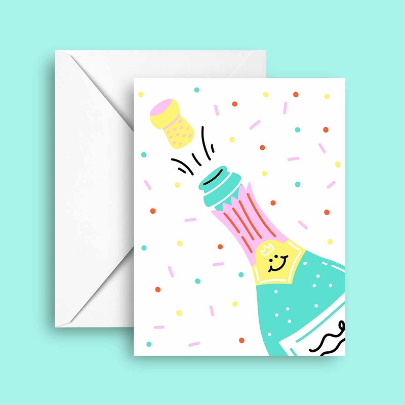 Card - Champagne & Confettis