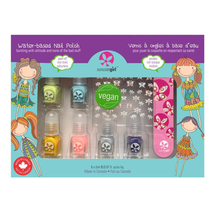 Water-based nail polish kit for children