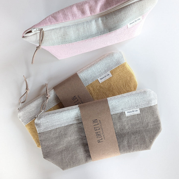 Pochette multiusage en lin