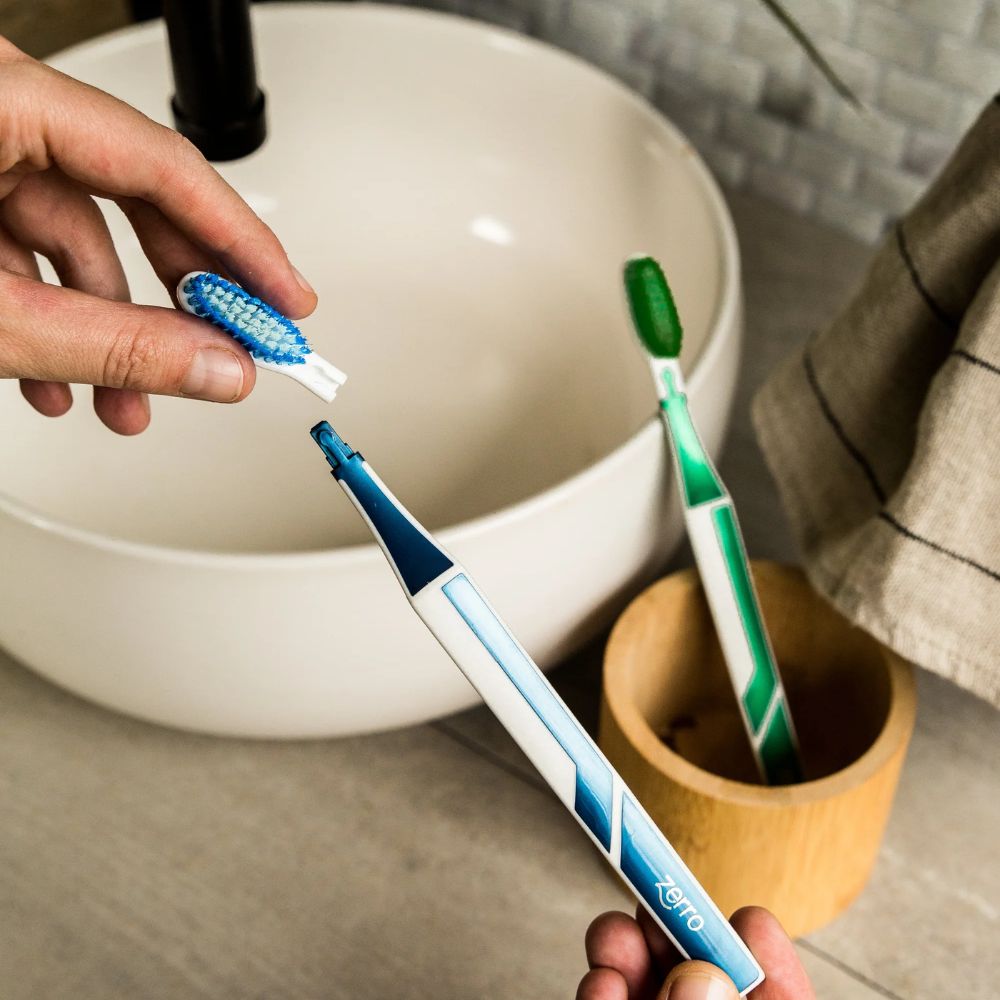 Brosse à dents à tête remplaçable - Zerro
