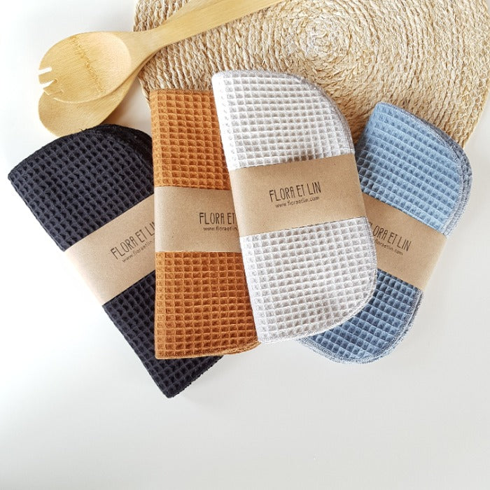 Essuie-touts de coton lavables et réutilisables - Ensemble de 6