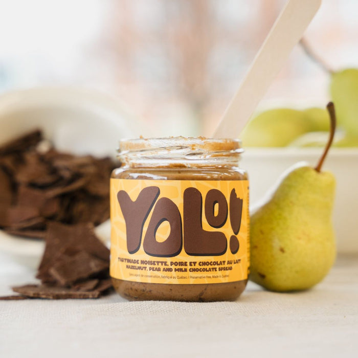 Hazelnut, pear & milk chocolate spread