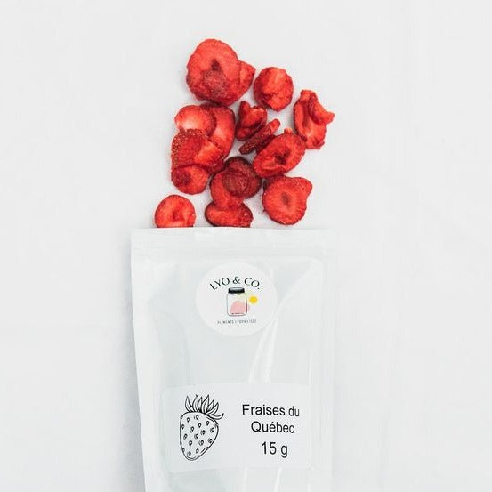 Freeze-dried fruit - Whole Quebec strawberries
