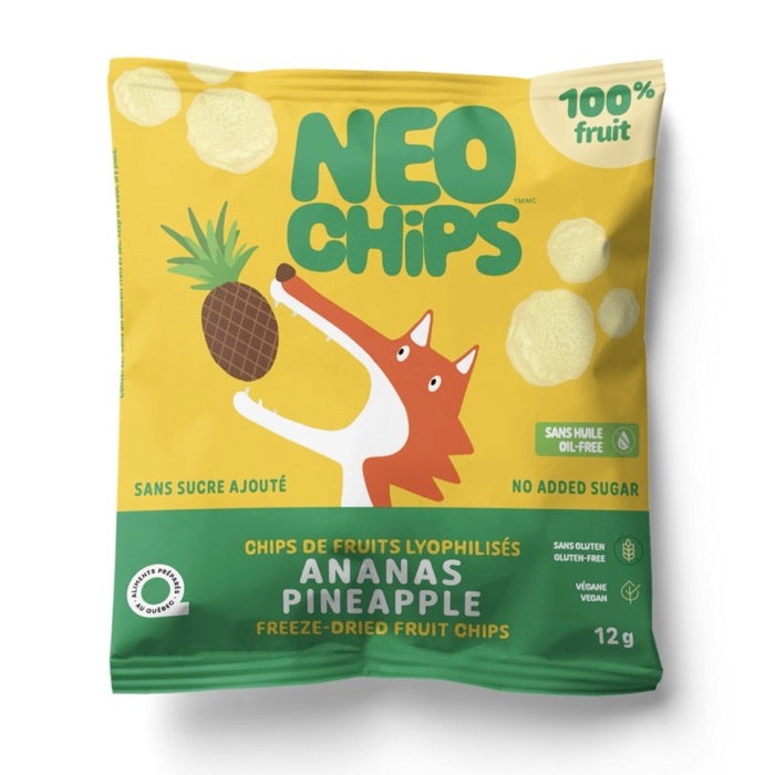 Freeze-dried pineapple chips