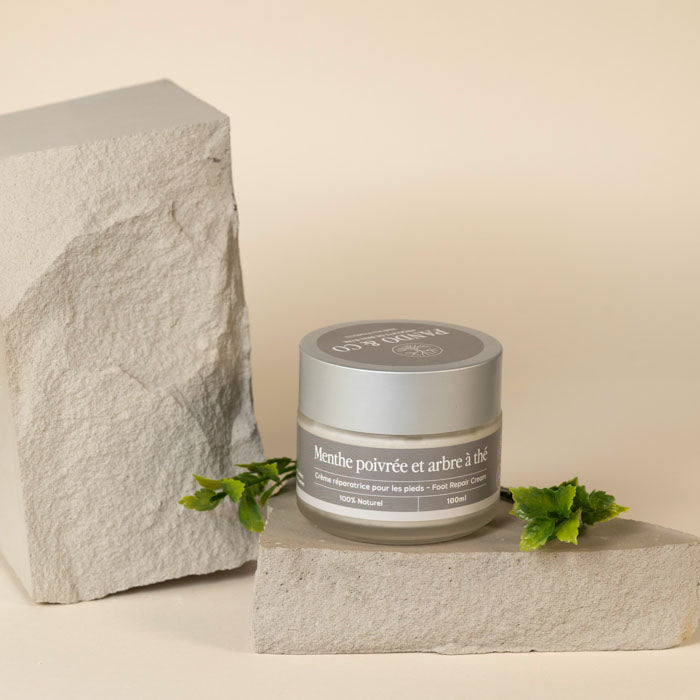 Crème réparatrice pour les pieds - Menthe poivrée & arbre à thé